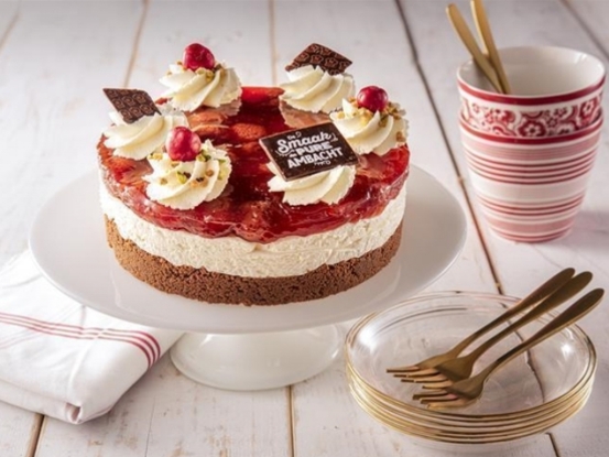 Foto van Monchoutaart Aardbei 6 personen